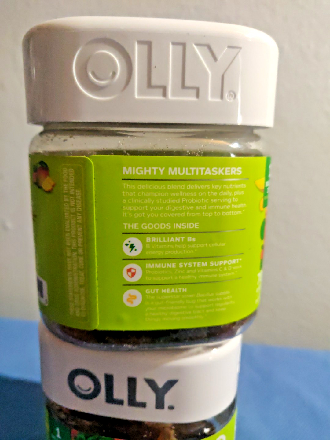 X 2 OLLY Adult Multivitamin + Probiotic Supplement Gummies EXP 11/30/2026