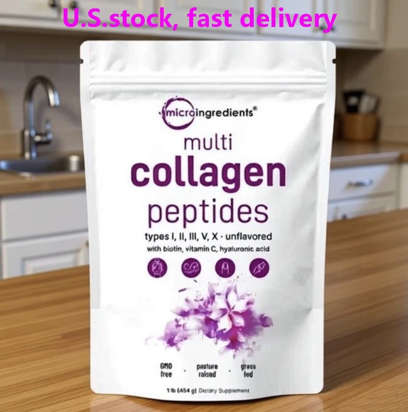 Micro Ingredients Multi Collagen Peptides – Types I,II,III,V,X , Unflavored