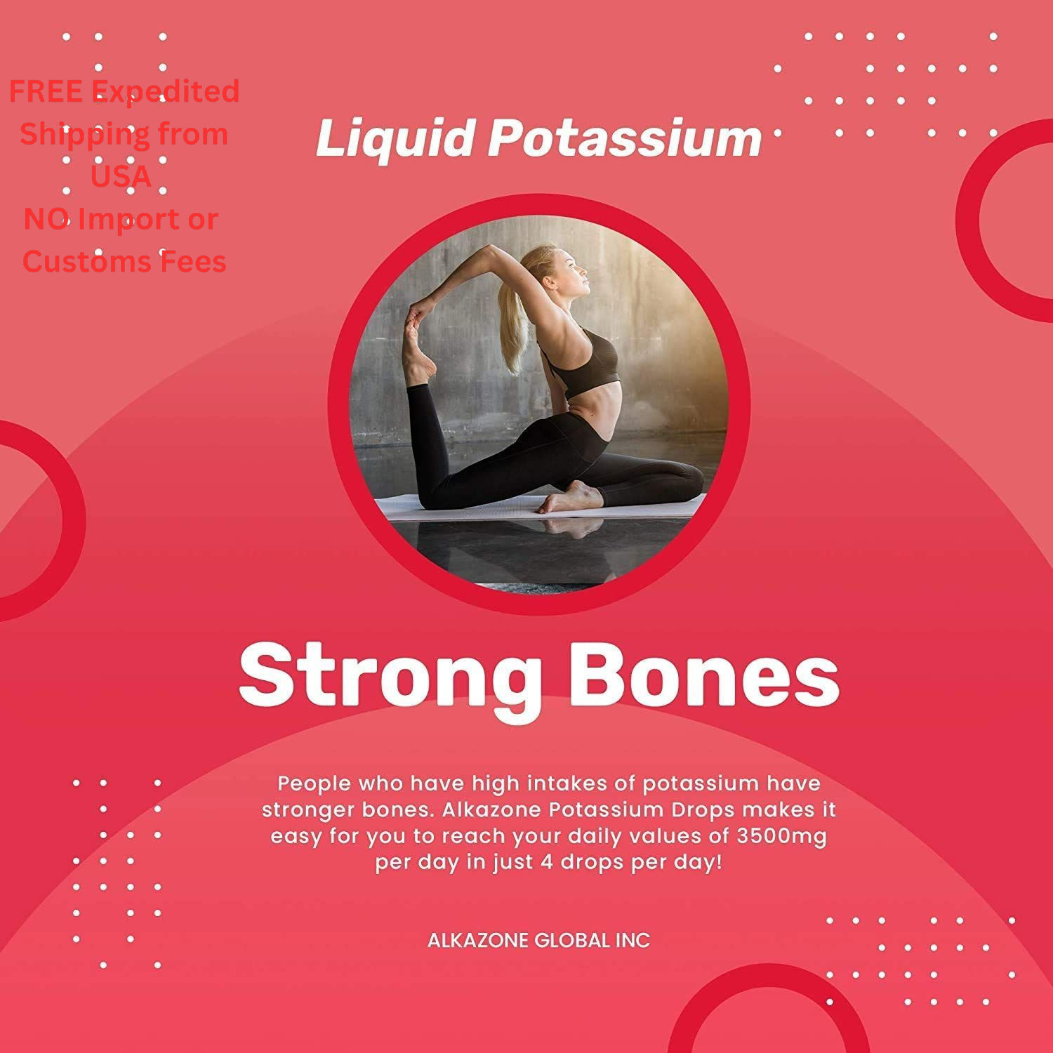 ALKAZONE Liquid Potassium+ | 1.25 Fl Oz (Pack of 1), No Color