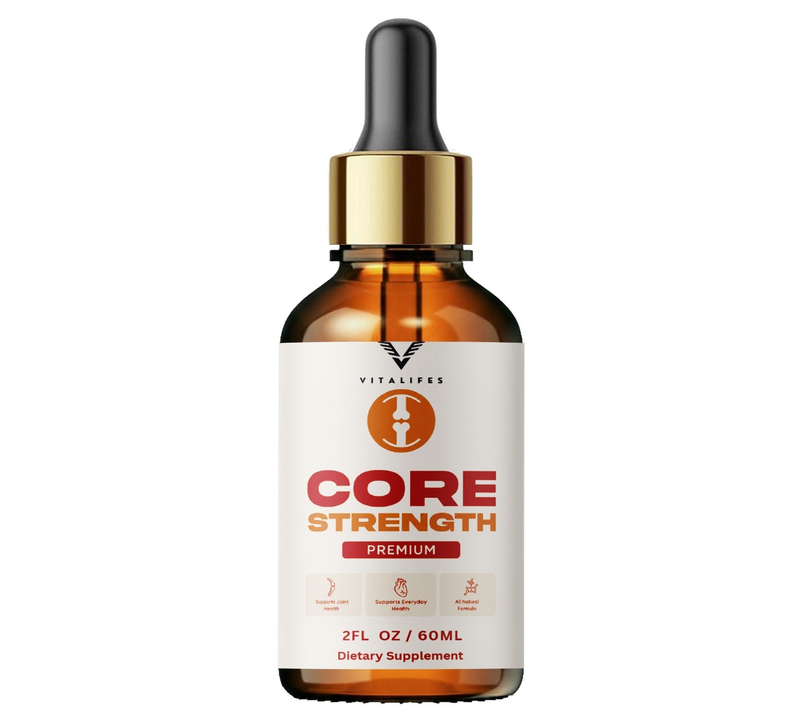 (3 Pack) Core Strength Premium Drops Herbal Formula Liquid Supplement 60ml