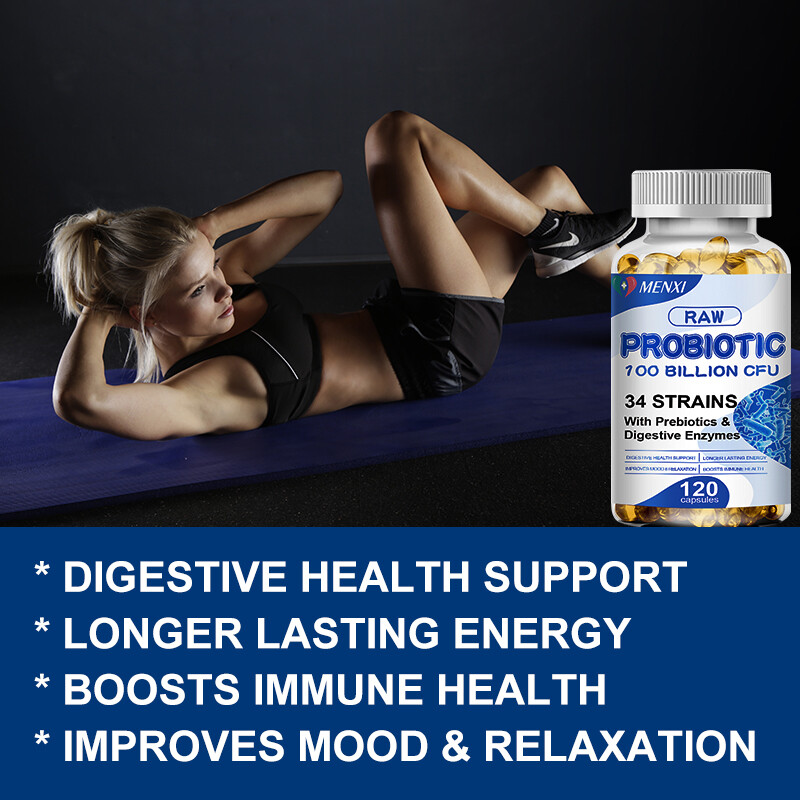 Raw Probiotics 100 Billion CFU Potency Digestive Immune Health 120 Capsules USA