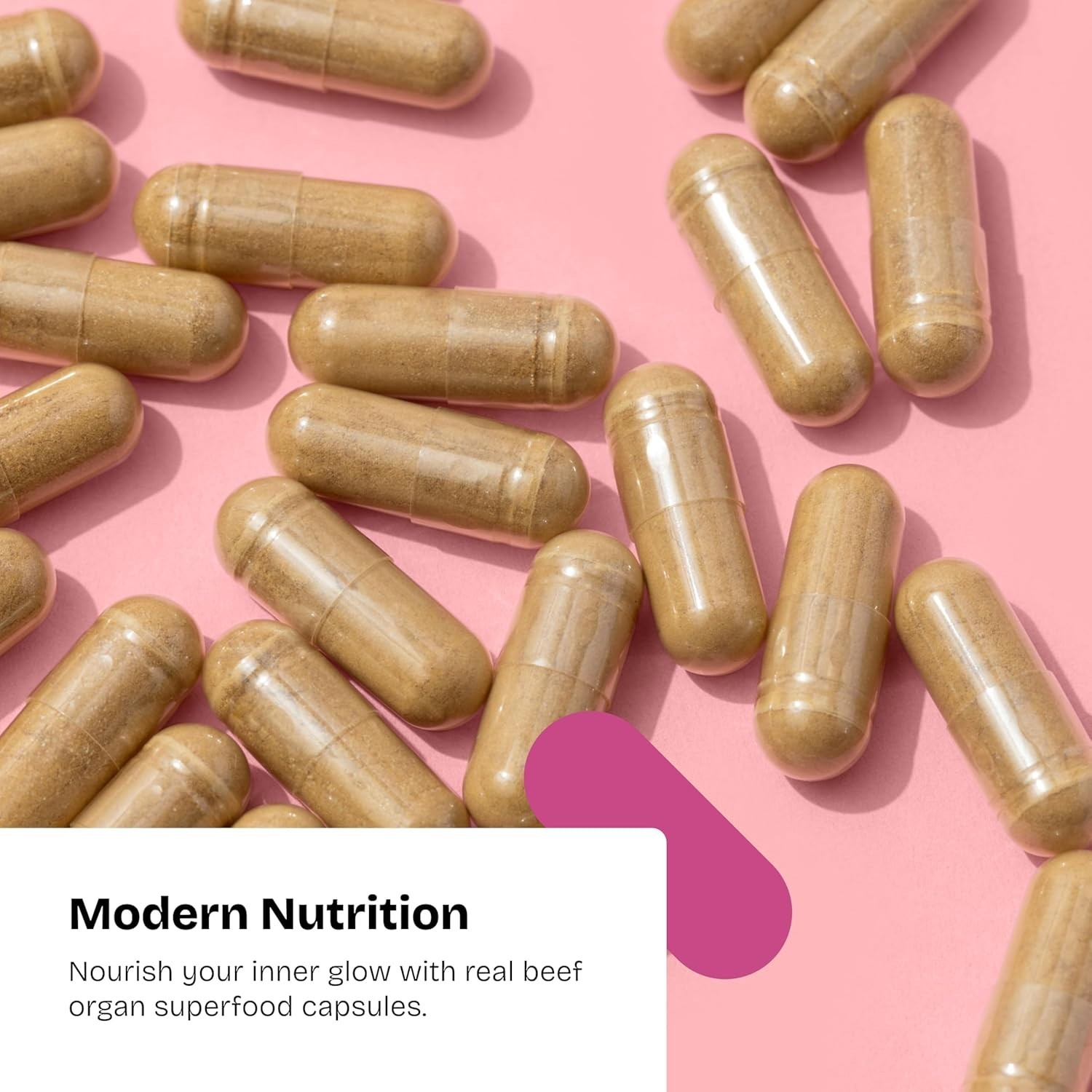 Glowing Goddess Female Beef Organ Superfood Supplement 100%Grass-Fed 60 Capsules