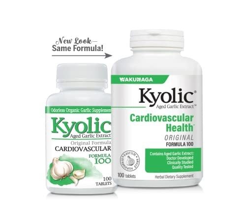 Kyolic Aged Garlic Extract Formula 100 Heart Health Supplement 100 Tablets