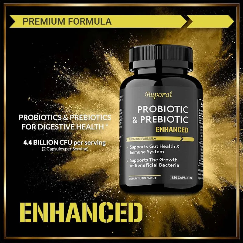 Probiotics & Prebiotics 120pcs – Balance Stomach Acid, Digestion and Gut Health