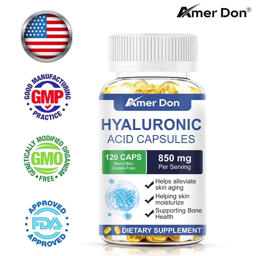 Hyaluronic Acid with MSM | 1000 mg | 120 Capsules | Non-GMO BY Amer Don