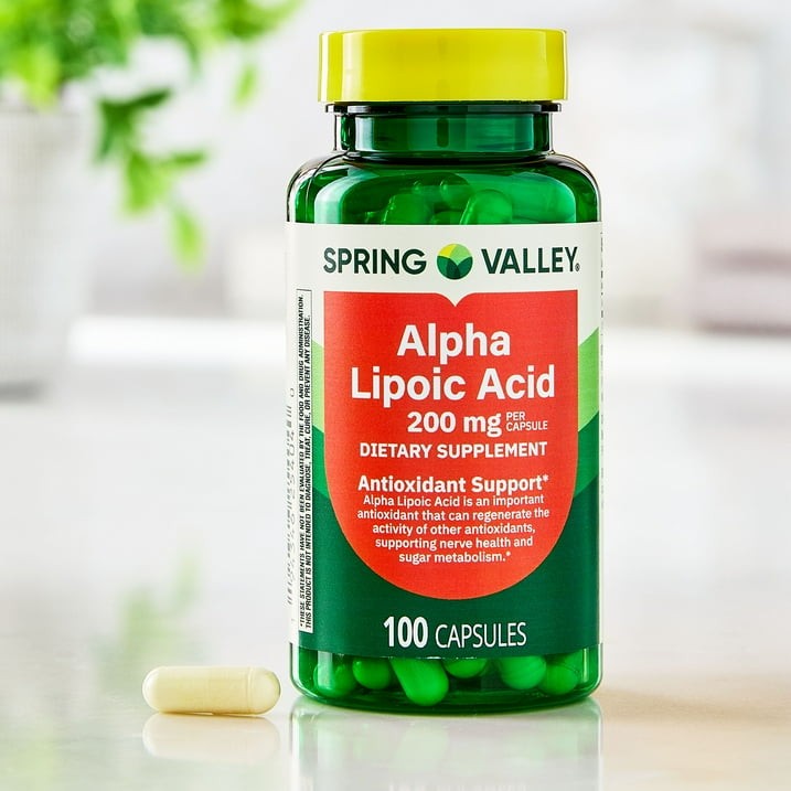 Spring Valley Alpha Lipoic Acid 200 mg Capsules, 100 Count