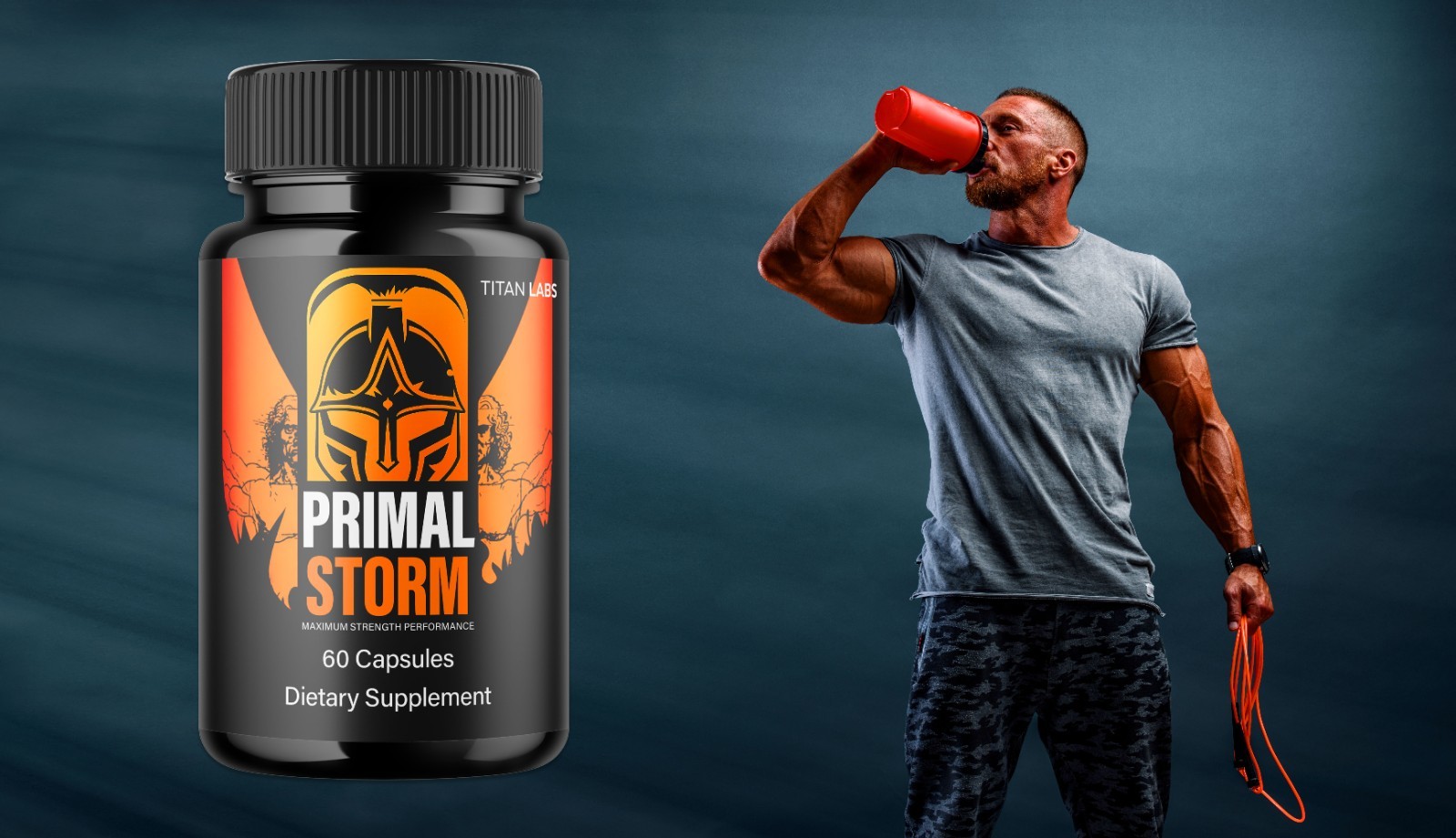 (1 Pack) Primal Storm Advanced Male Support Supplement PrimalStorm 60 Capsules