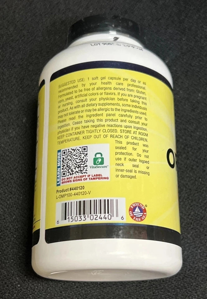 Ortho Molecular Products Orthomega Softgels – 120 Count