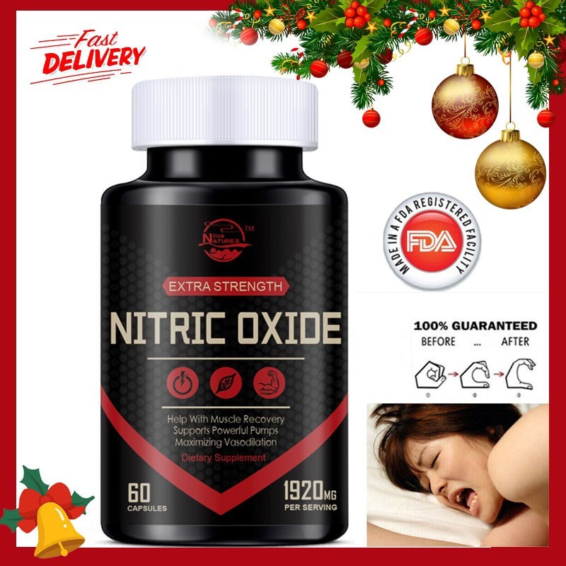 Nitric Oxide Capsules 1920mg | L Arginine & L Citrulline | Highest Potency USA