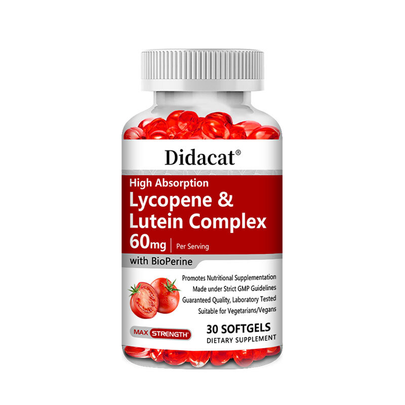 Lycopene & Lutein Complex 60mg per serving 30/60/120 Softgels (Non-GMO)