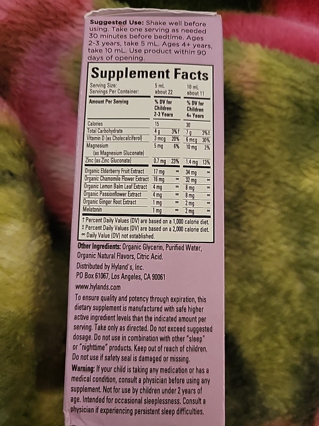 Hyland’s Kids Sleep Calm & Immunity with Melatonin, 4 Fl Oz (Pack of 1)