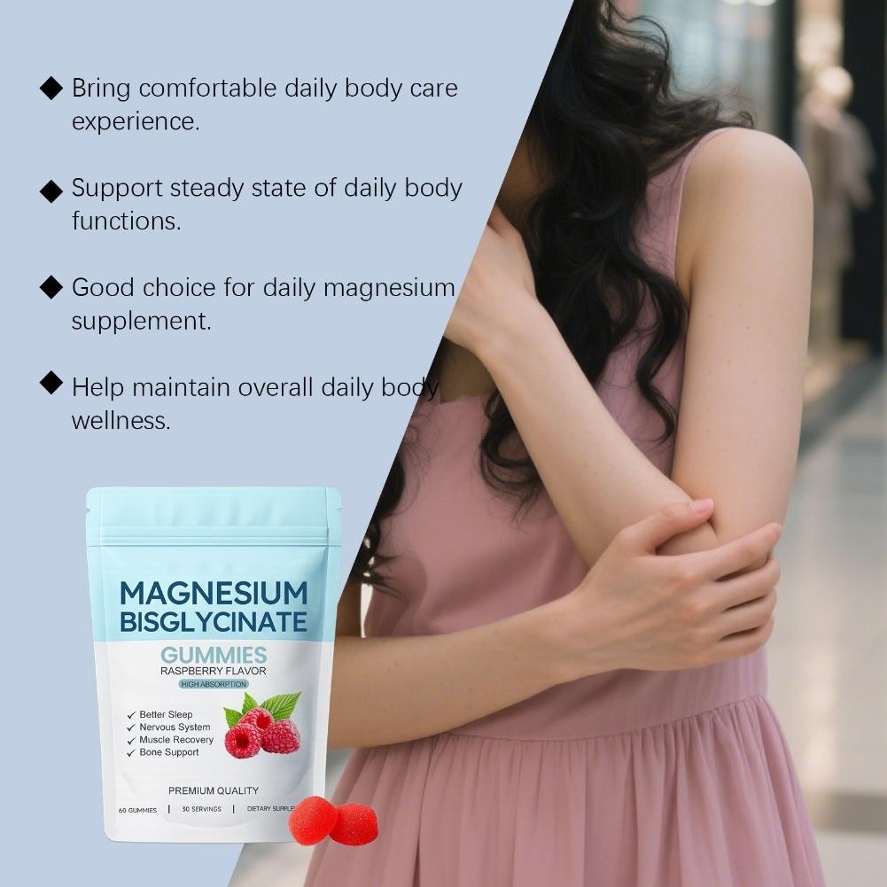 400mg Magnesium Bisglycinate Chelate 60 Gummies-, Magnesium Bisglycinate Gummies