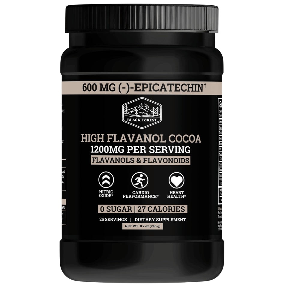 1 PACK – Black Forest High Flavanol Cocoa Powder Flavonoids Supplement 1200 mg