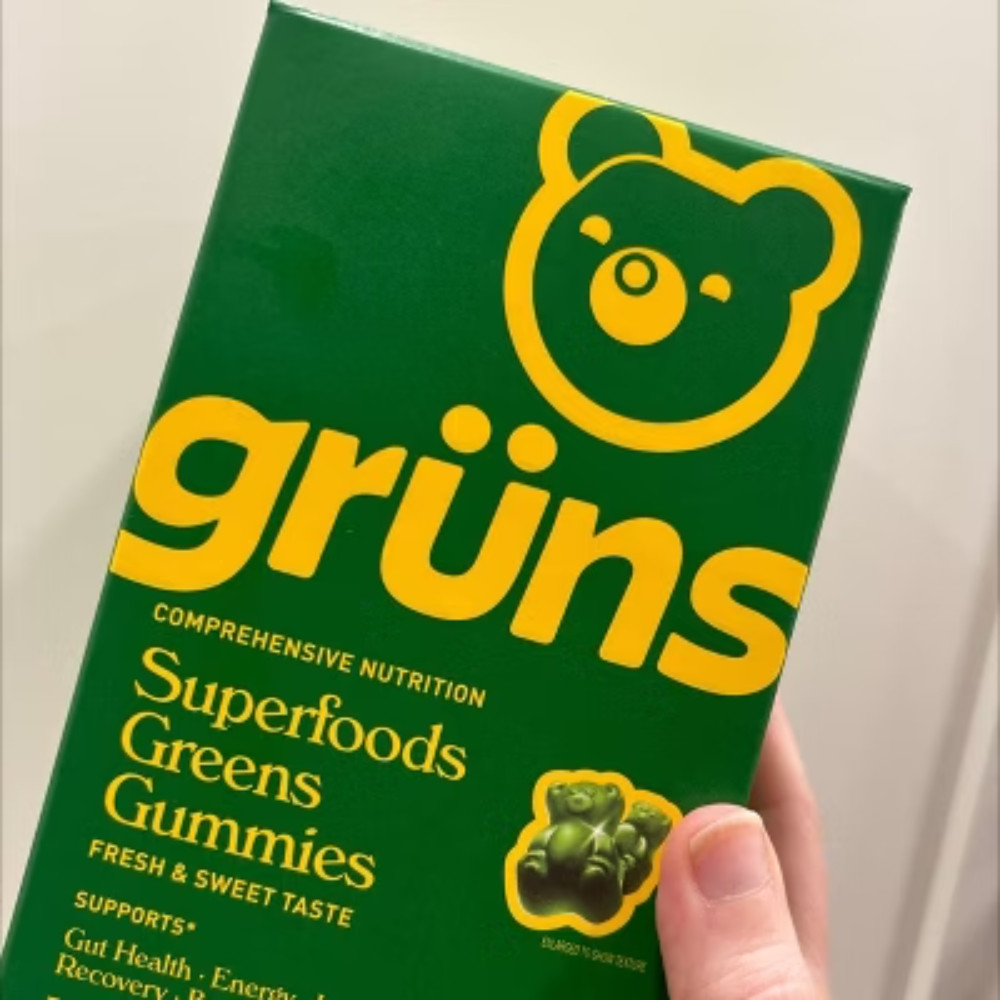 Gruns Adult Sugar Free Superfoods Greens Gummies – 240g/12 Servings