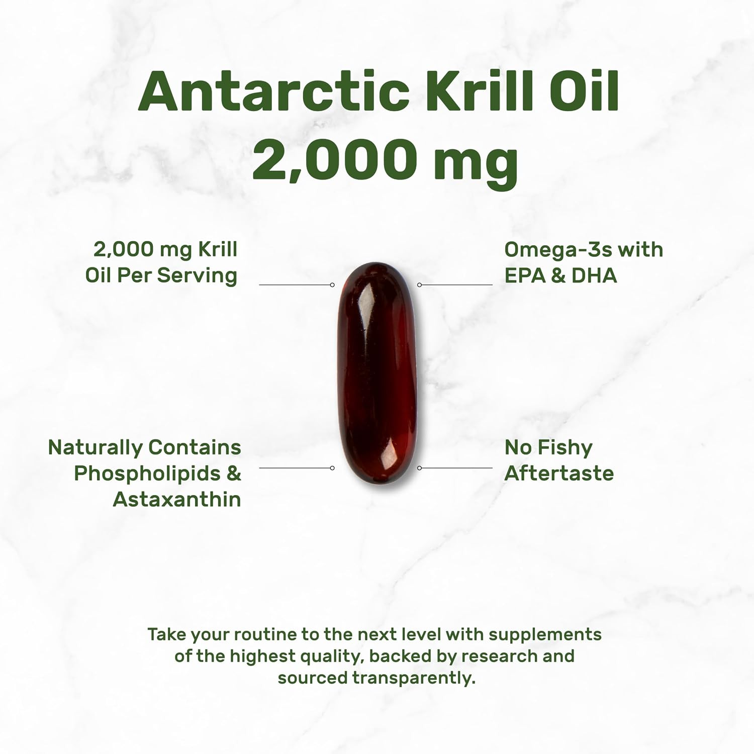 Antarctic Krill Oil 2,000 Mg per Serving, 240 Softgels | Omega-3 with EPA, DH…