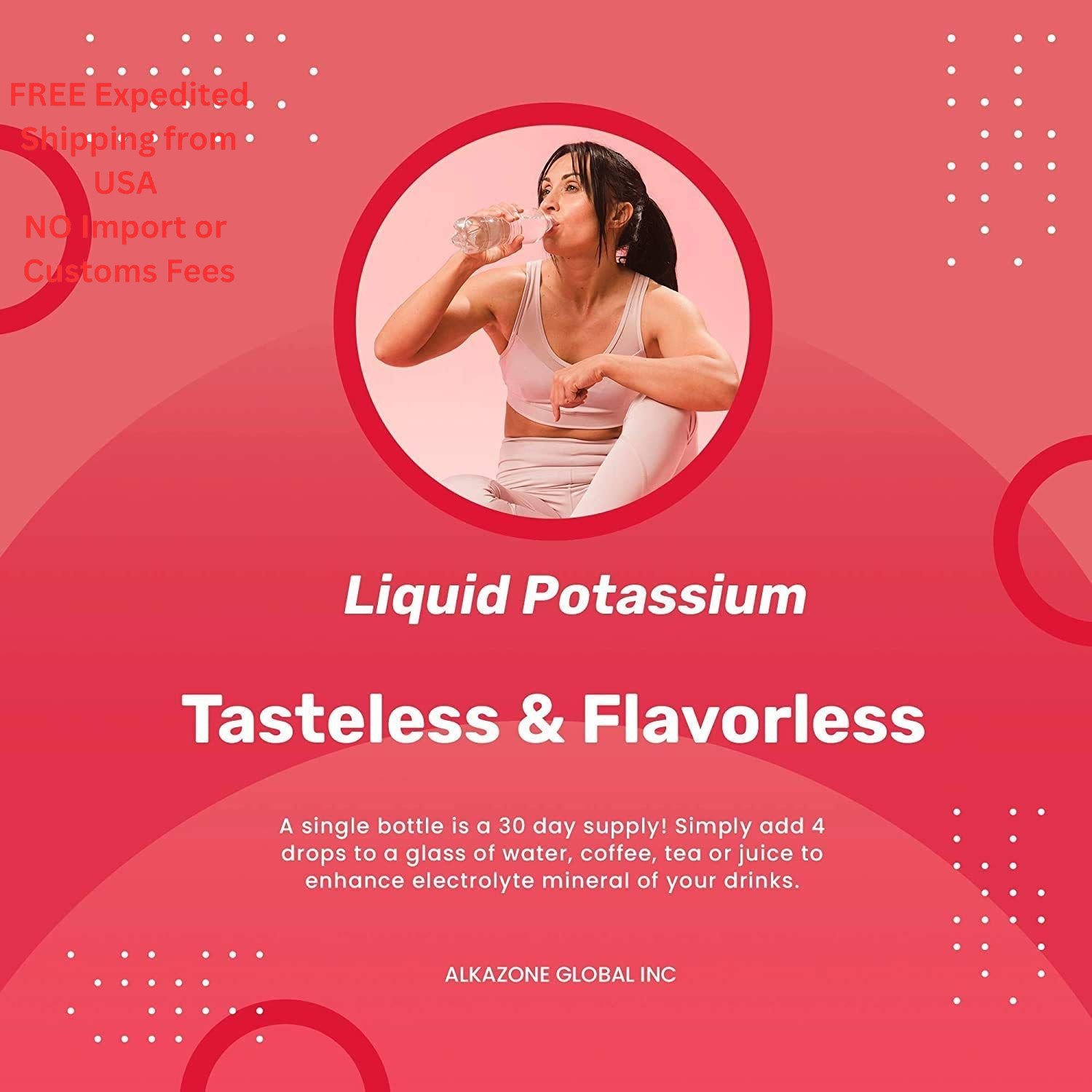 ALKAZONE Liquid Potassium+ | 1.25 Fl Oz (Pack of 1), No Color