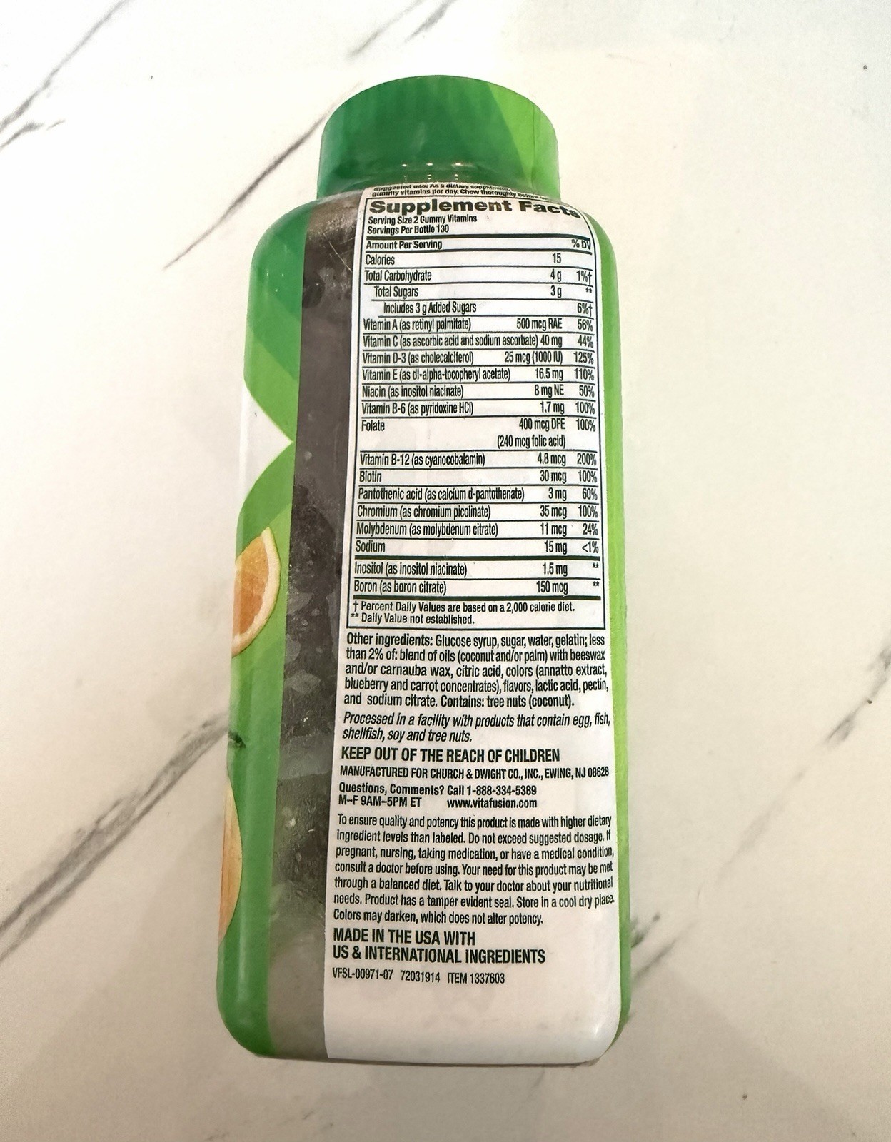 Vitafusion Multivites Adult Daily Multivitamin Gummies 260 Ct – Exp 09/2026