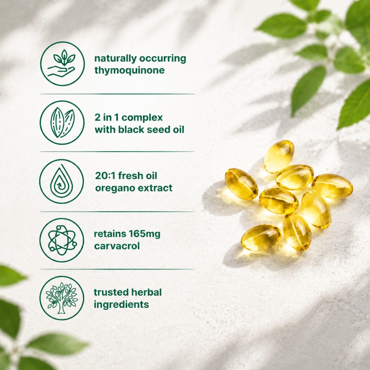 Micro Ingredients Oregano Oil 6000mg + Black Seed Oil, 300 Softgels