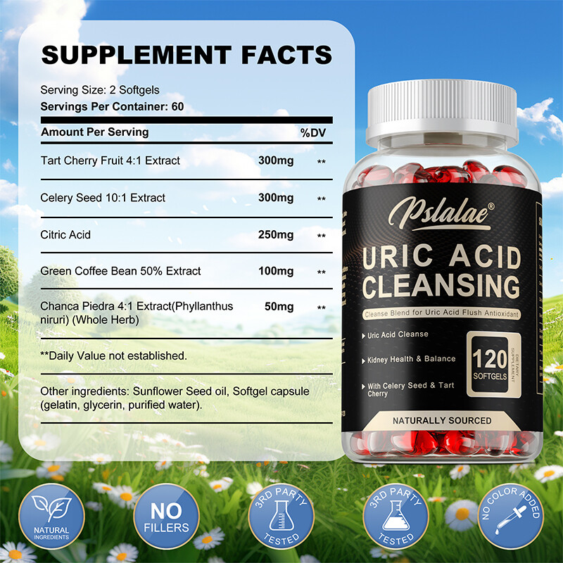 Uric Acid Purification – Celery Seed,Tart Cherry – Remove Uric Acid and Detoxify