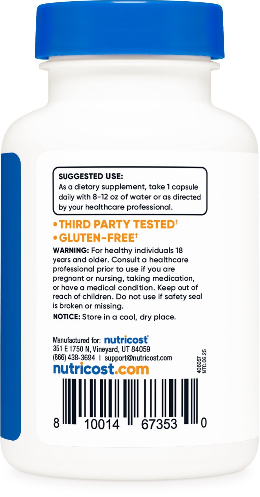 Nutricost Zinc Picolinate 30mg, 120 Vegetarian Capsules- Gluten Free and Non-GMO
