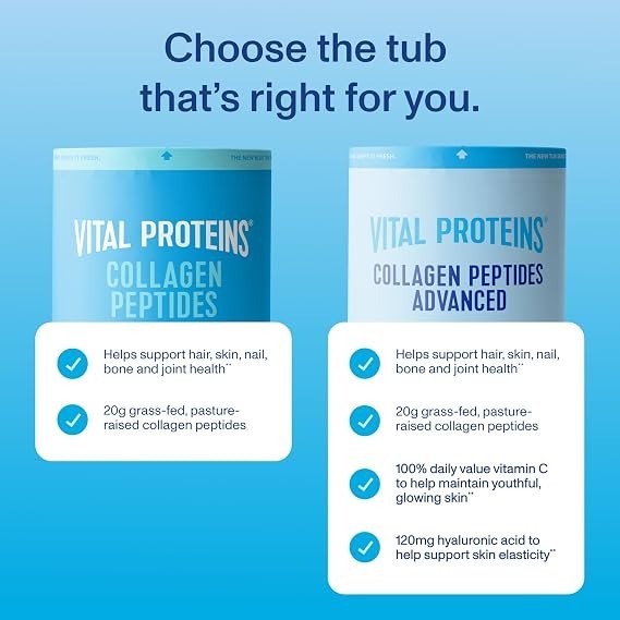 Vital Proteins Collagen Peptides Powder with Hyaluronic Acid & Vitamin