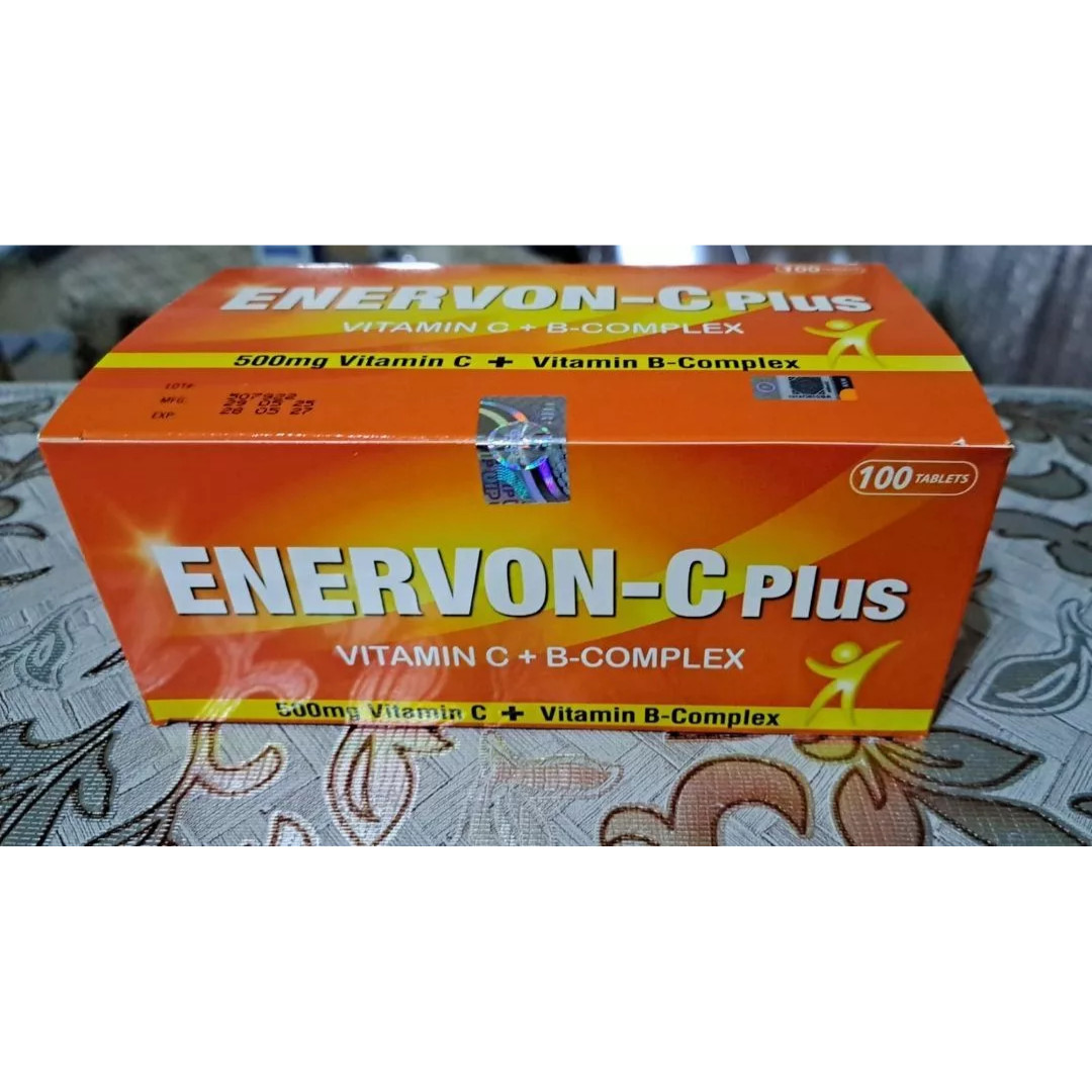 Enervon-C Plus 200 Tablets 2 Boxes Vitamin C B Complex Energy Immune Support