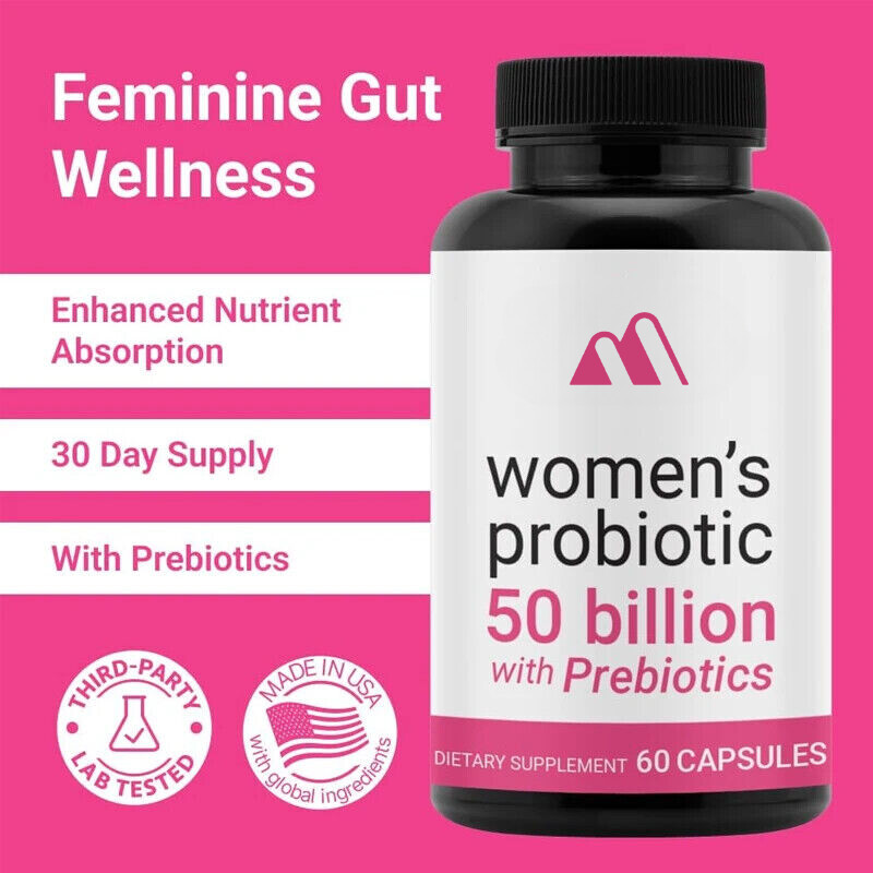Female Probiotics Containing Prebiotics -50 Billion Colony Units 60 Capsules
