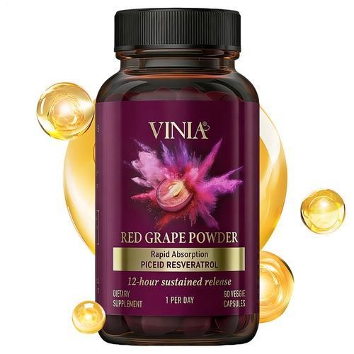 3pcs VINIA Piceid Resveratrol Supplement Non-GMO, 60ct Increases Blood Flow