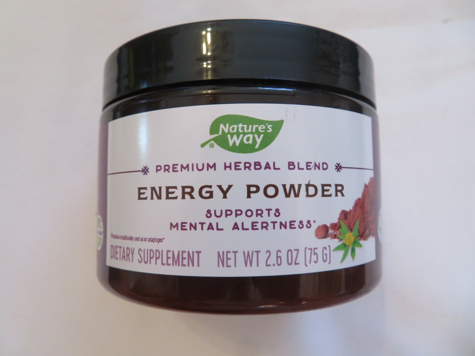 Nature’s Way Premium Herbal Blend Energy Powder 2.6 Oz 30 Servings @