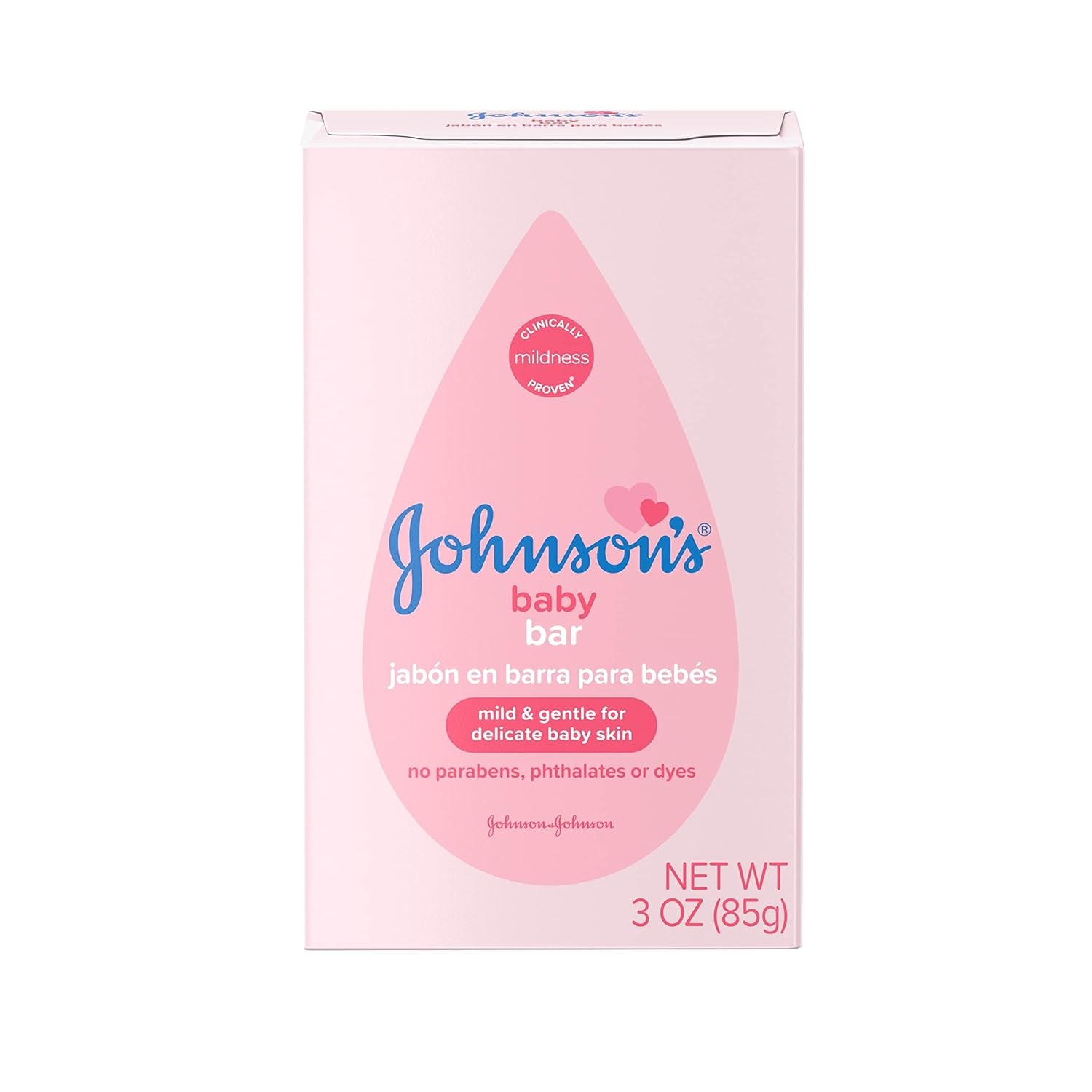 Johnson’s Baby Soap Bar – Moisturizes,Paraben Free,Hypoallergenic 3oz Pack of 1