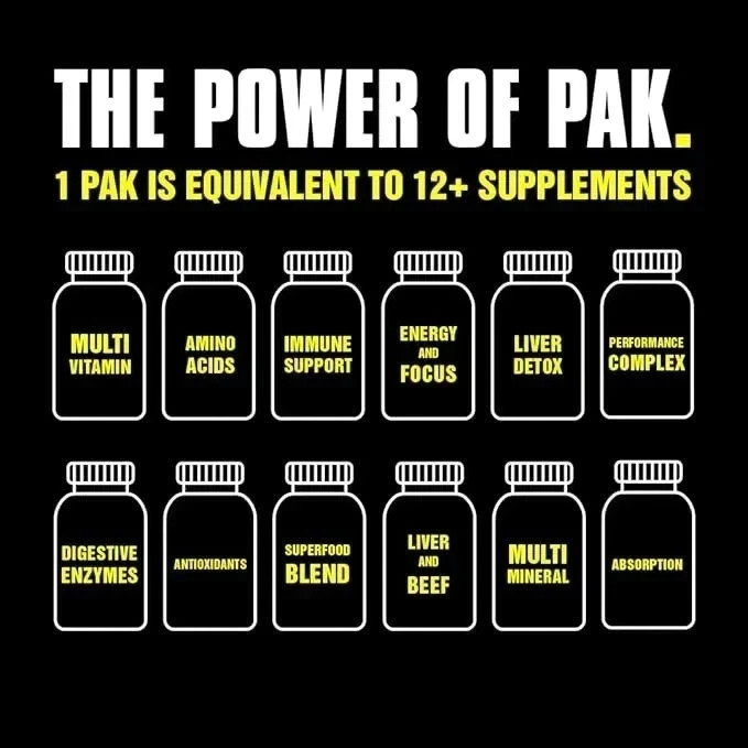 UNIVERSAL NUTRITION ANIMAL PAK Ultimate Foundation Multivitamin for Men 44 Packs