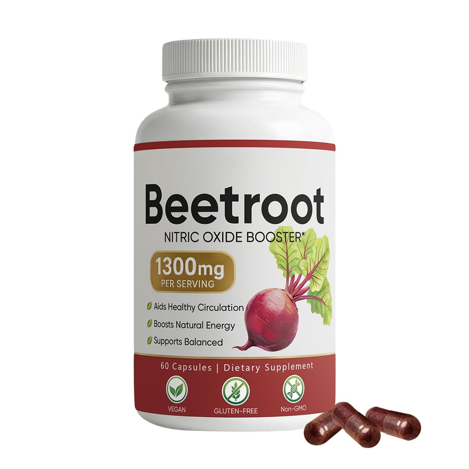Lemeli Beetroot – 1300mg, Lemeli Beet Root Supplement 60 Capsules