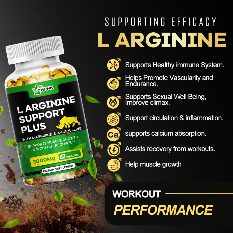 Nitric Oxide Booster L-Arginine, L-Citrulline 3000mg 120 Caps HIGHEST POTENCY