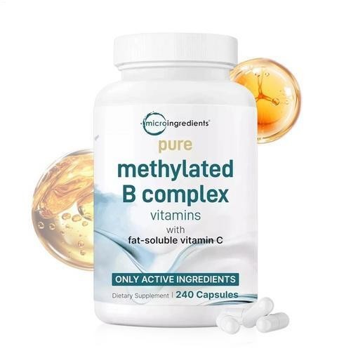 1-3PCS Micro Ingredients Pure Methylated B Complex 11-in-1 Formula 240 Capsules