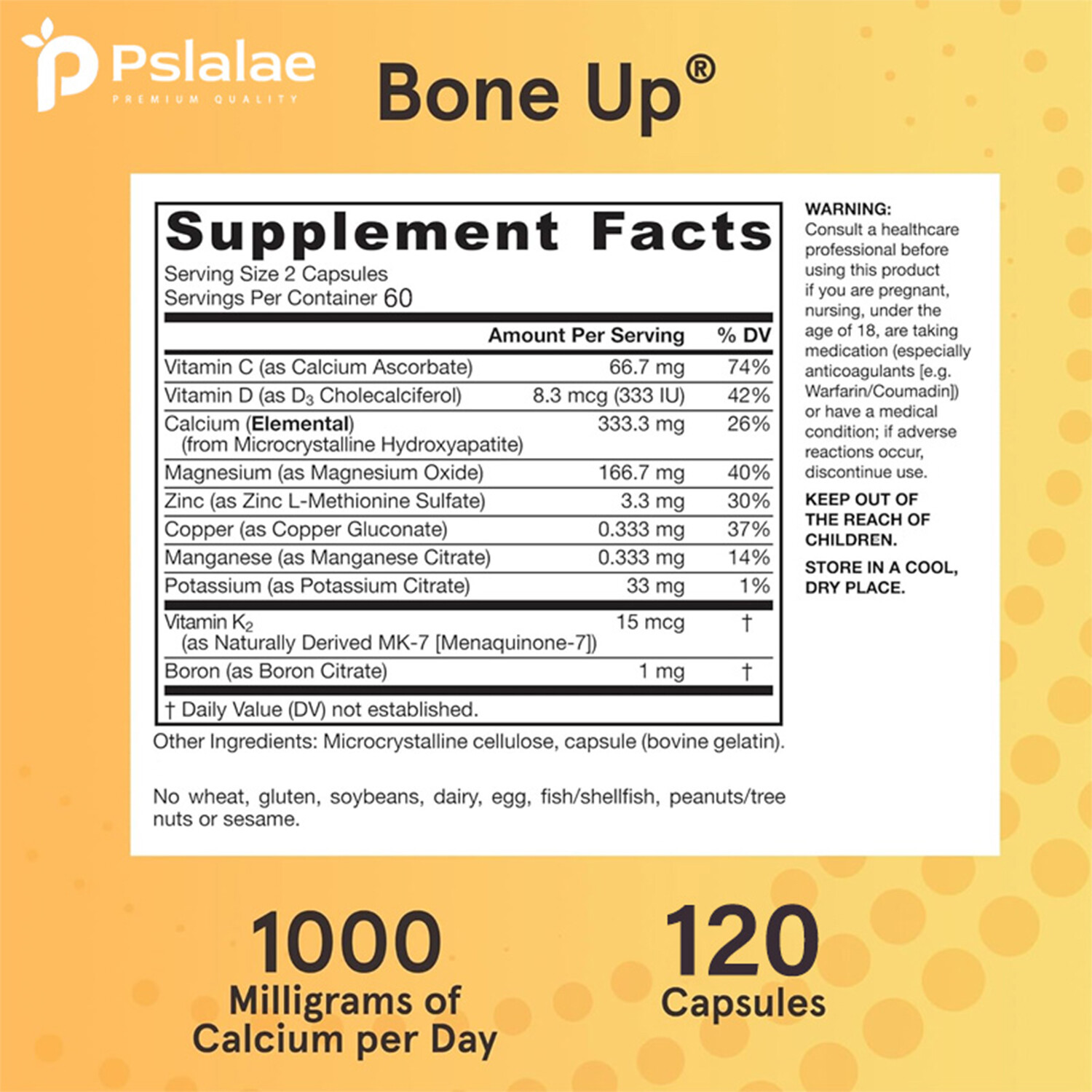 Boneup 1000mg – Strong Bone & Muscle, Immune Health – with Calcium & Magnesium