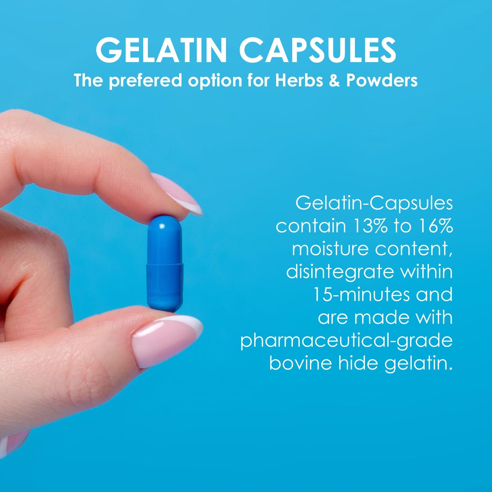 Capsuline Size 000 Empty Gelatin Capsules, 1000 Count (Pack of 1), Clear