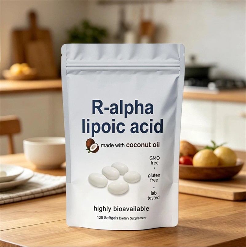 R-alpha Lipoic Acid 600mg With Coconut Oil, 120 Softgels, Antioxidant Support