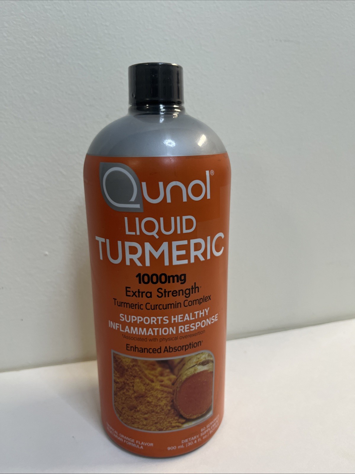 Qunol® Liquid Turmeric Complex 1000mg Extra Strength Tropical Orange 900ml 9/27