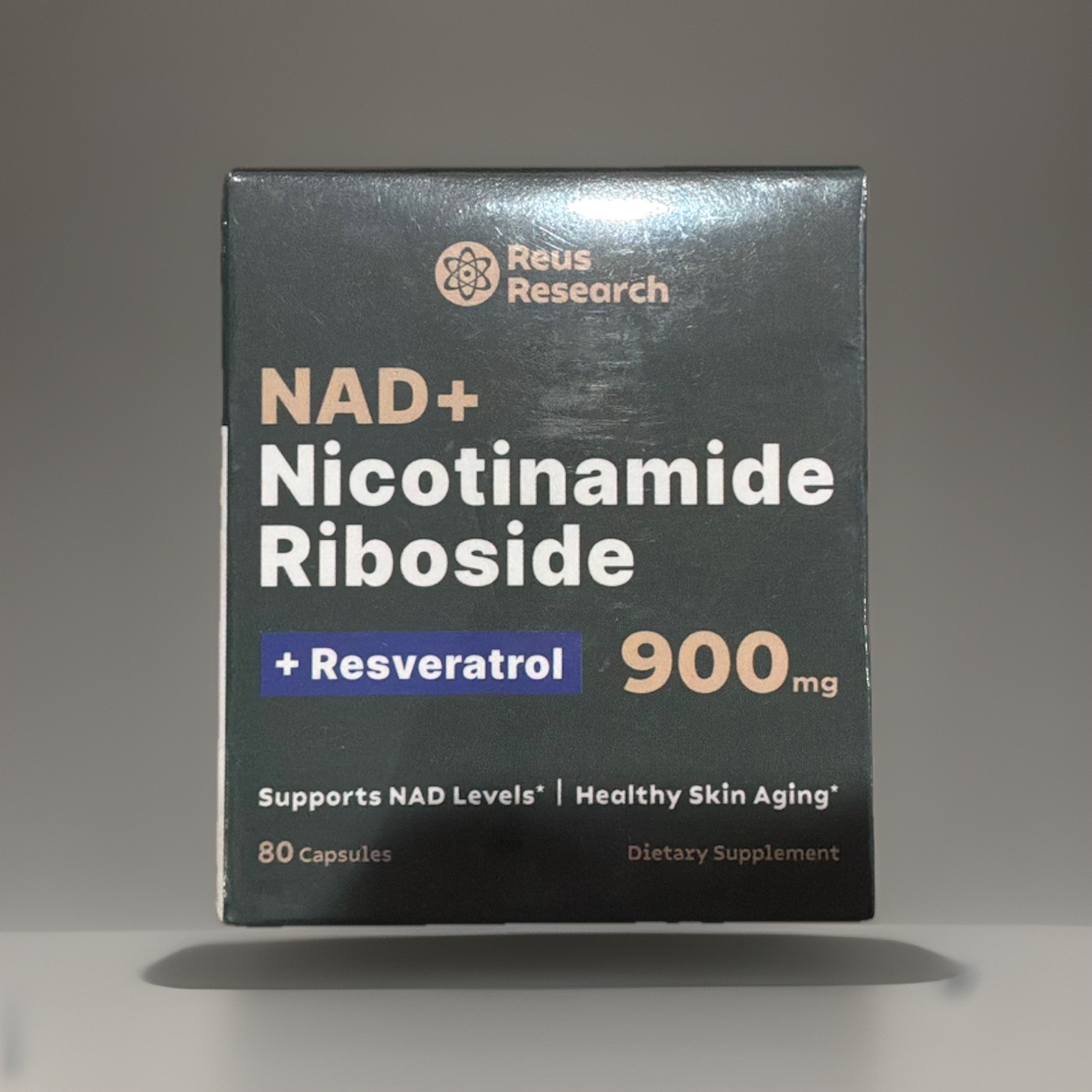 (4)bx Reus Research NAD+ Nicotinamide Riboside Resveratrol Anti-Aging Supplement
