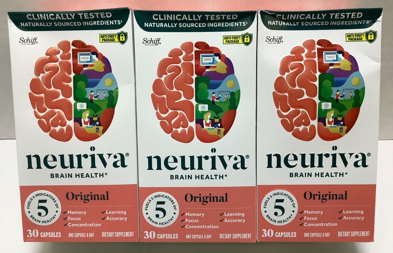 Neuriva Brain Health Original, Memory Focus Concentration, 90ct (3x30ct) 10/2026