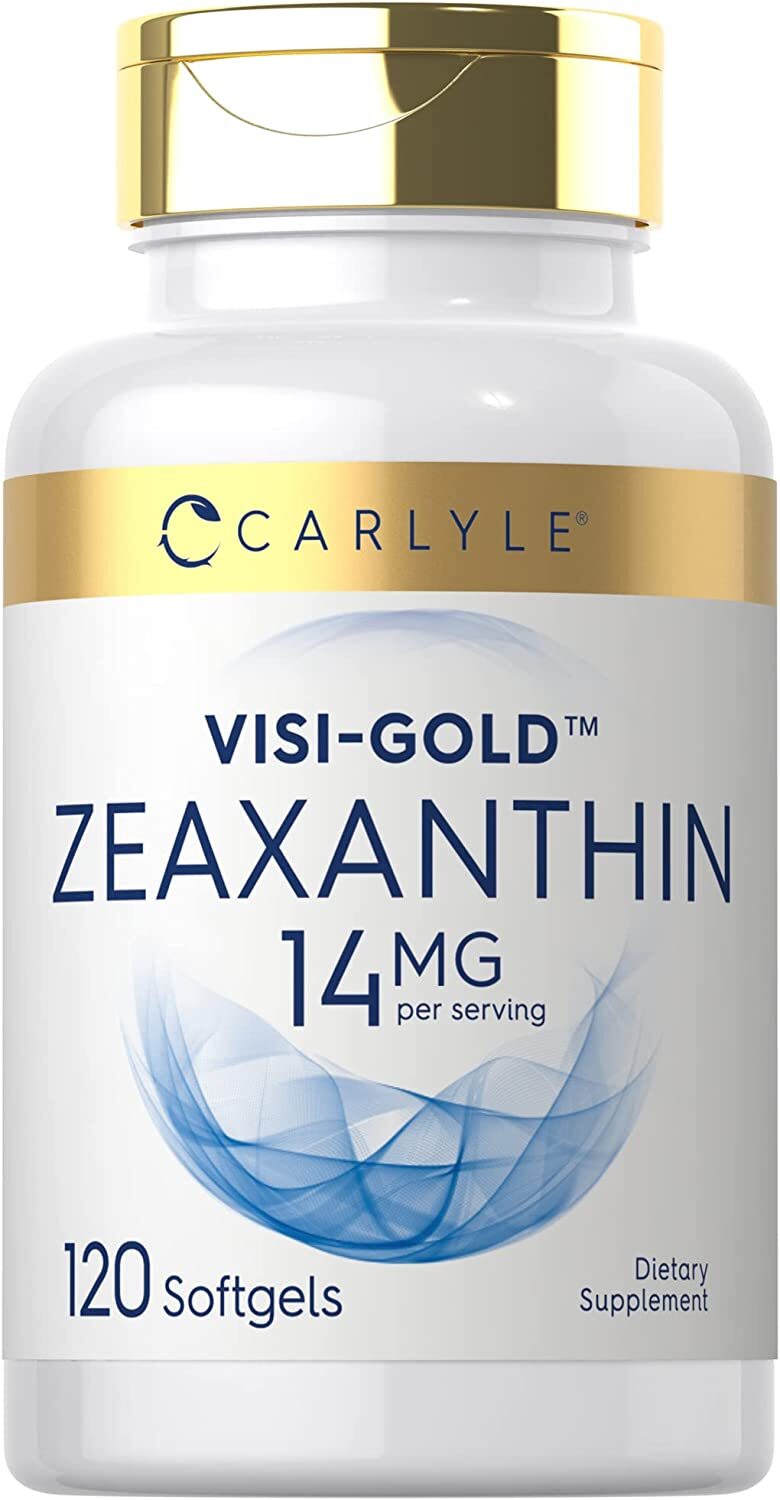 Zeaxanthin 14mg | 120 Softgels | Non-GMO, Gluten Free Supplement | by Carlyle
