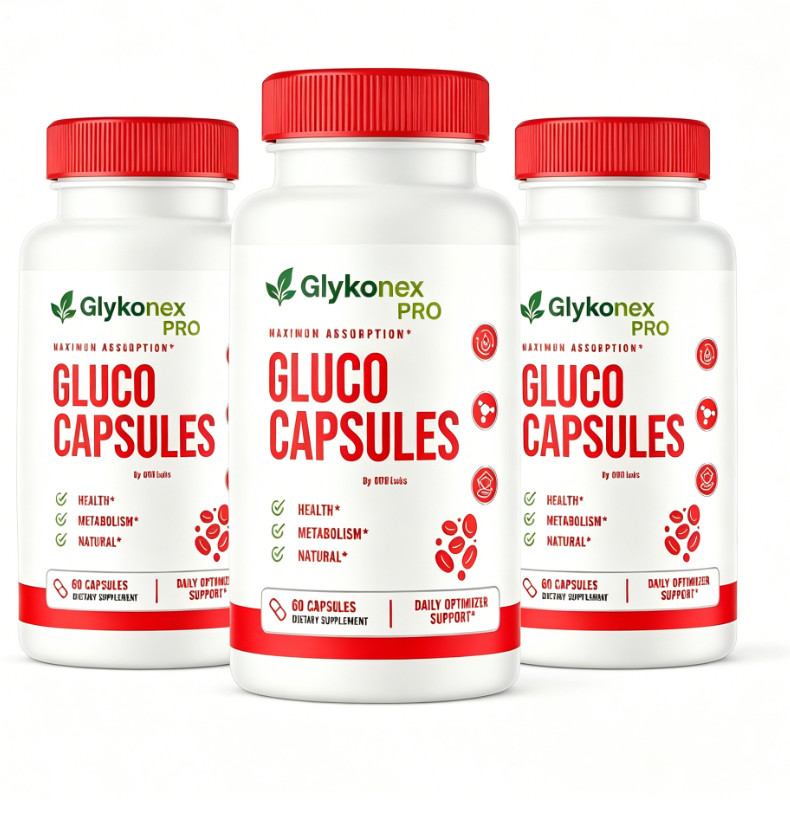(3 Pack) Glykonex Pro Advanced Blood Health Support Glyko Nex Pro 60 Capsules
