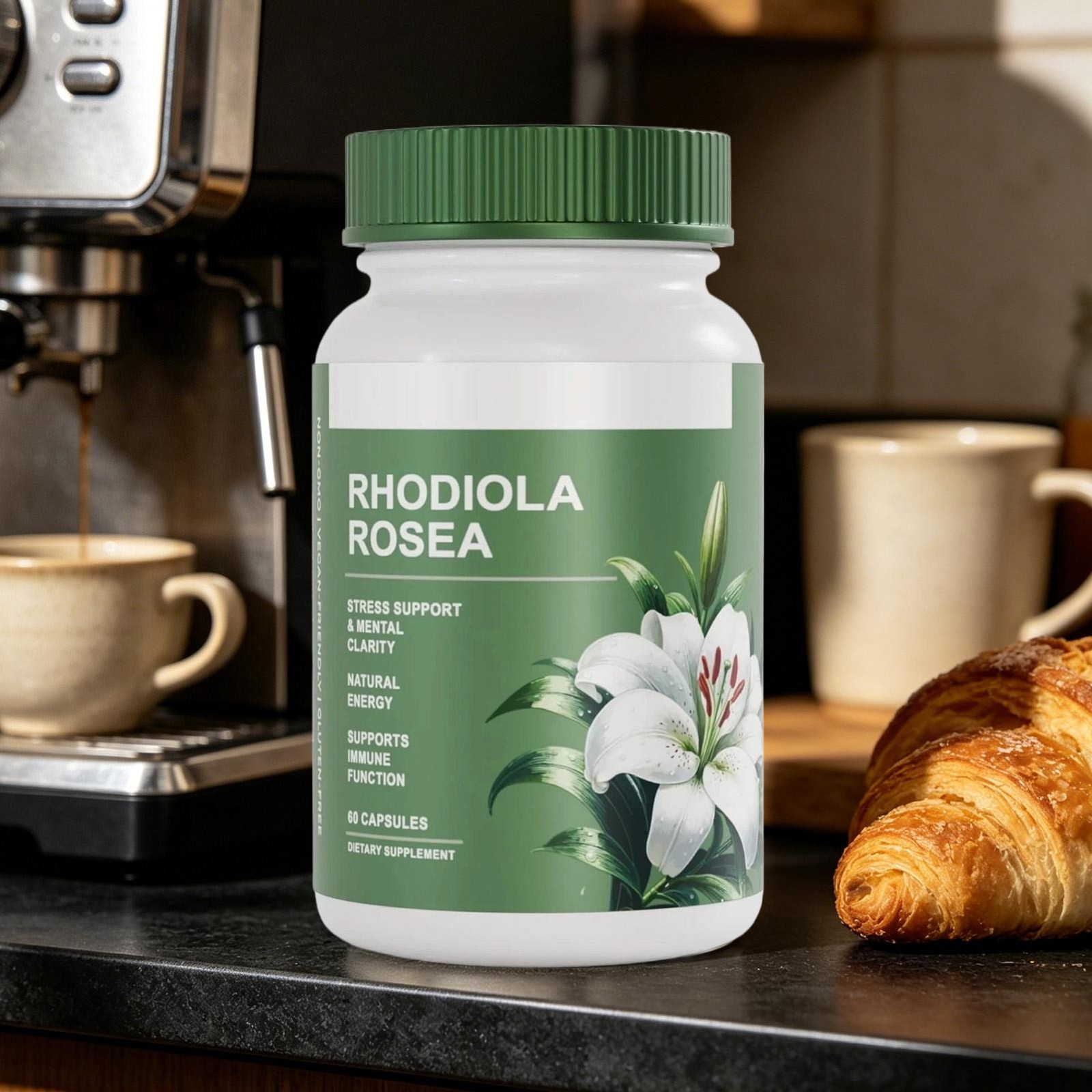 (3 PACK) Salvora Rhodiola Rosea Supplement–Golden Root Adaptogen Capsules 180PCS