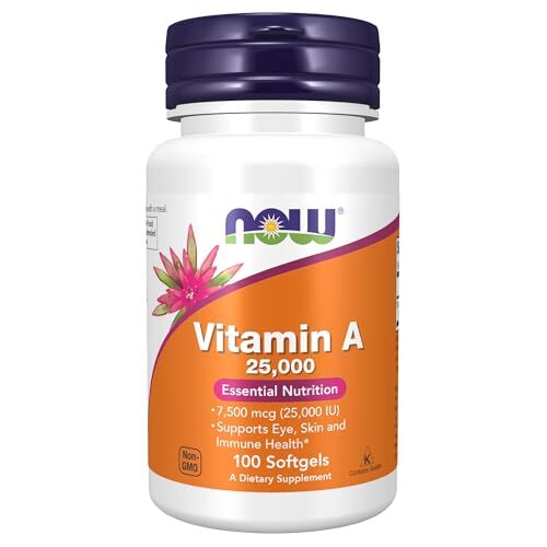 NOW FOODS Vitamin A 25 000 100 Softgels