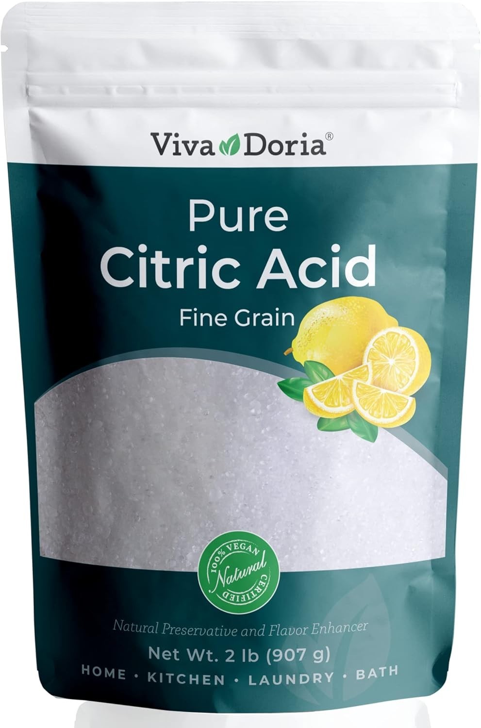 Pure Citric Acid Food Grade Fine Grain 2 Lb Cleaning Cooking Bulk…..
