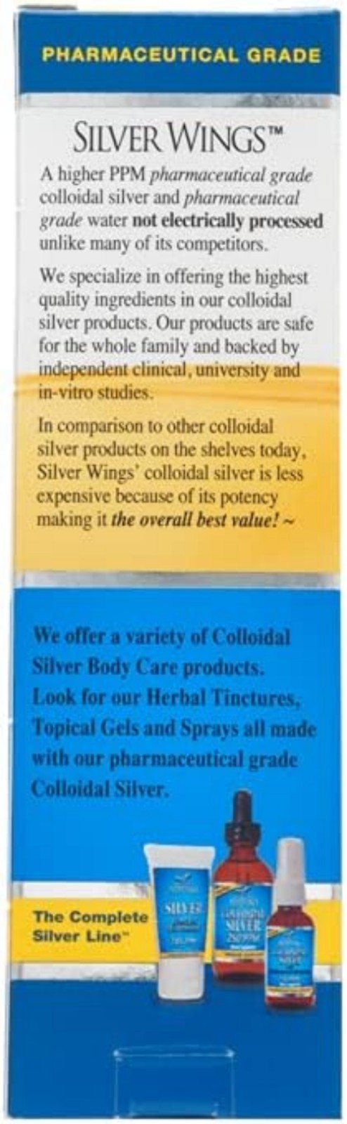 Colloidal Silver 500PPM, Amber Brown Liquid Immune Support, 1 Fl Oz Pack of 1