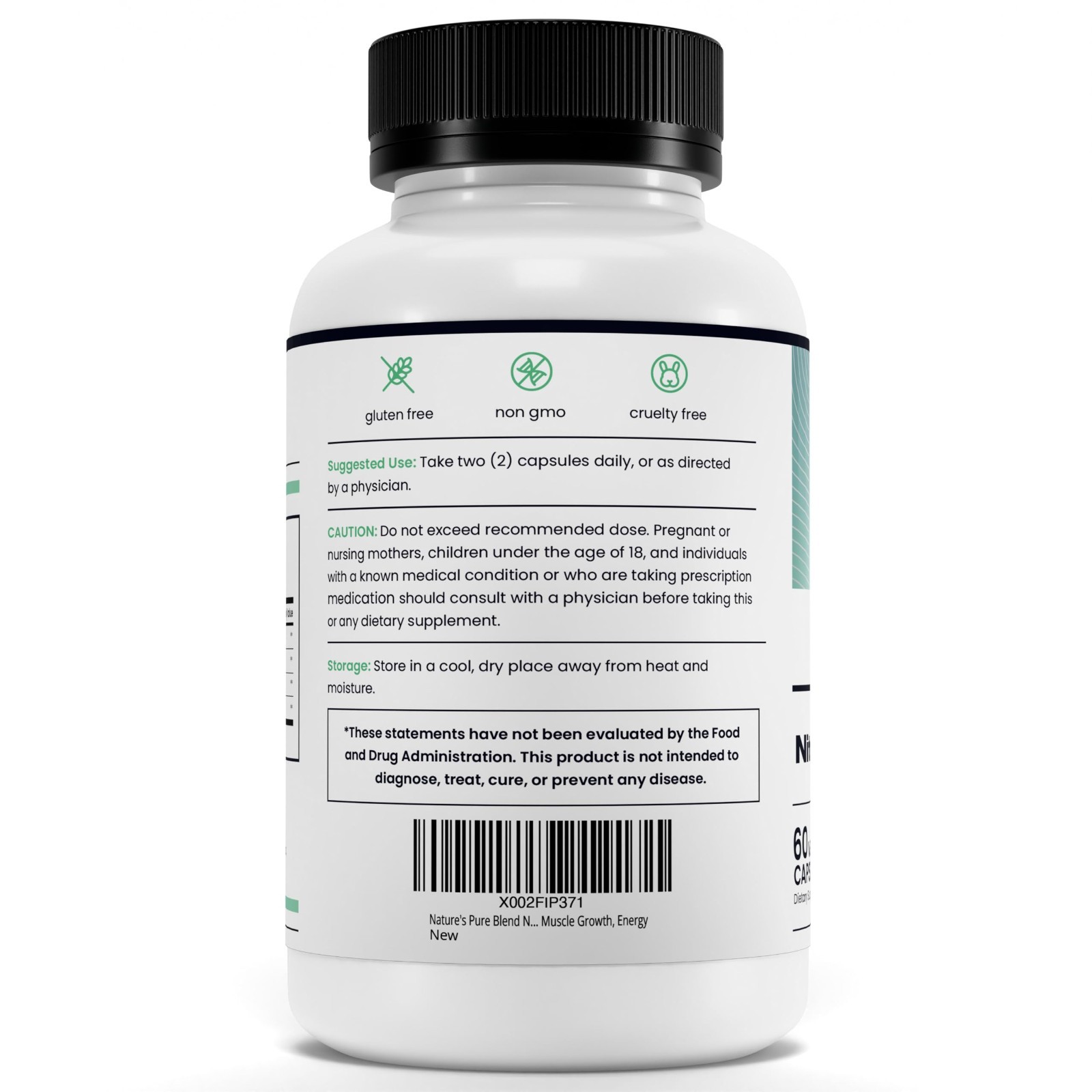 Nitric Oxide Supplements for Men – L-Arginine & L-Citrulline 1500MG – Heart & Ci
