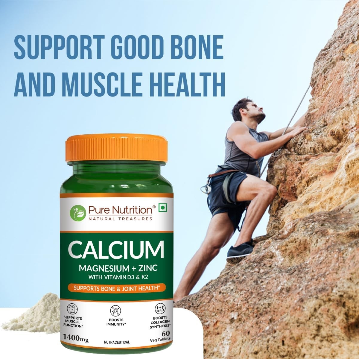 5 Pack Pure Nutri.tion Calcium Citrate Tablets 300 Ct