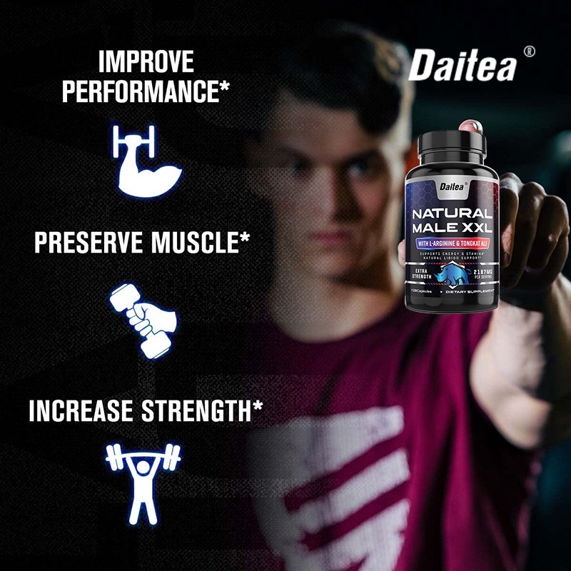 Daitea Natural Male Supplement – Gmo-Free Faster Muscles Recovery 30/60/120 Caps