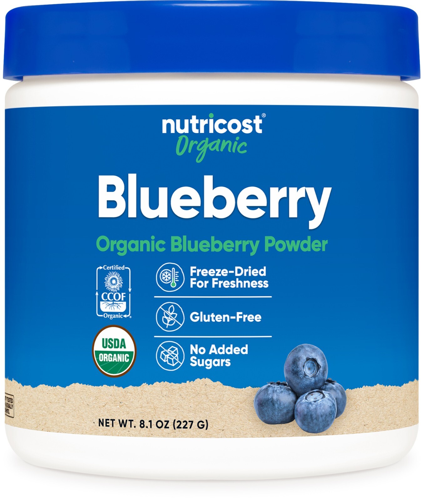 Nutricost Organic Blueberry Powder 8oz (227 Grams) – Pure, Gluten Free, Non-GMO